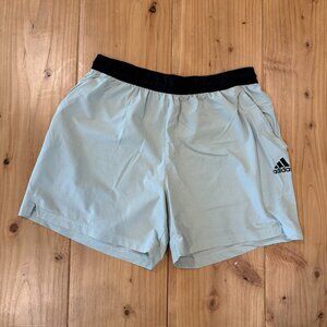Adidas Men’s Gym Shorts – Seafoam – Size XL – Good Condition